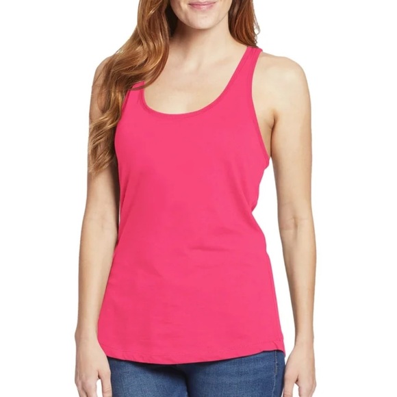 90 Degree By Reflex Tops - 90 Degree pink athletic tank top
